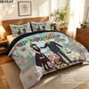Spy Family Pattern Bedding Quilt Set Quilt Cover Pillowcase Home Birthday Gift(1 * duvet cover + 2 * pillowcase, without core)