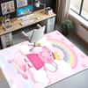 Peppa Pig Pattern Rug, Indoor/Outdoor Mat, for Picnic, Gameroom, Bedroom, Office, Living Room, Home Decor Carpet, Birthday Gift