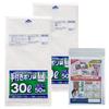 Plastic Bags with Handles 30L White Translucent 50 Sheets X 2 Pieces Bonus Bag Strategy Deodorant Included [Bulk Purchase] + (deodorant 45L)