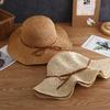 Women Outdoor Beach Fashion Hats Foldable Straw Hat Handwoven Hat Outdoor Sunshade Sunscreen Big Eaf Beach Fisherman Hats