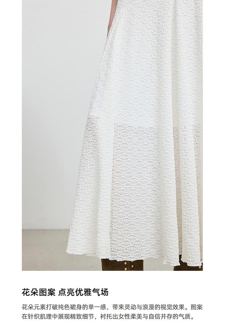 LILY French floral midi skirt for women
