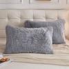 Nordic Plush Rectangular Pillowcase - Crystal Velvet Mink Cushion Cover, Solid Color