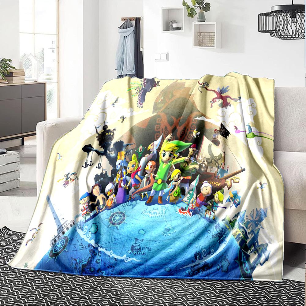 1pc Legend Zelda Skyward Sword flannel Blanket for Super Soft Cute Comfort Blanket for Travel Bedding Couch Sofa Blanket Y82553
