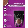 Жареные семена льна 500 г от True Elements - Семена льна для роста волос | Семена Alsi | Съедобные семена | Суперпродукт, богатый клетчаткой и белком | Диетическое питание