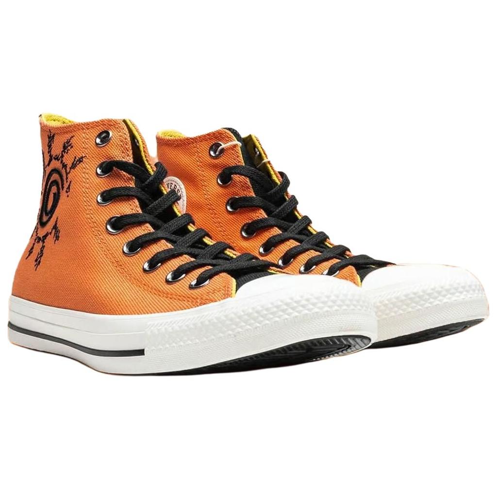 Naruto Shippuden X Converse Chuck Taylor All Star High Naruto Unisex Sneakers Orange Pale-Magma Black A14836C