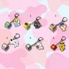 Idol Acrylic Keychain Button Clicker Fidget Stress Relief Bag Charm Keyring Portable Gift