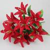 10 Heads Artificial Lilis Multicolor Bridal Flower Bouquet Fake Flowers  Wedding Home Party Decor