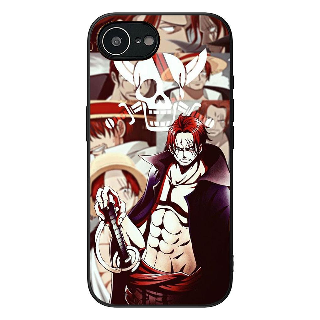 Phone Cover for Apple iPhone 13 12 Mini XS 11 Pro Max 7 8 Plus XR SE 2022 2020 SE3 Casing Case Shanks Red Hair One Luffy Pieces