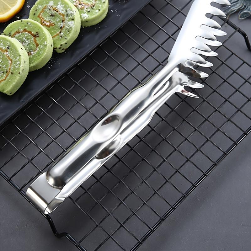 1pc Stainless Steel Pasta Spaghetti Tongs Noodle Food Comb Clip Cooking Utensils Western Restaurant Kitchen Tools Party