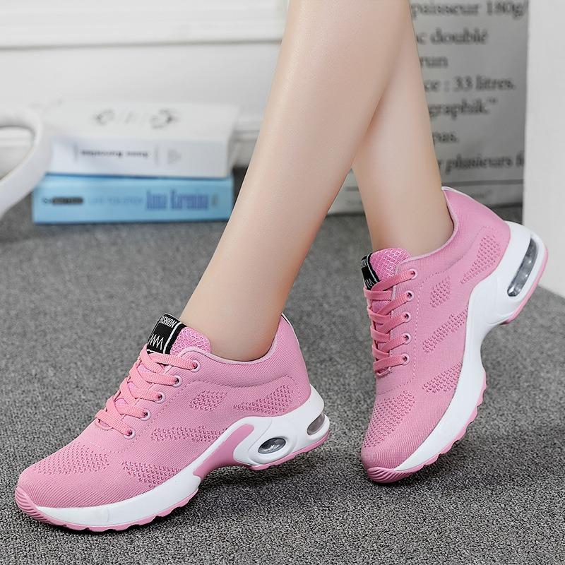 Big Size Women's Shoes Ladies Sports Fashion Casual Breathable Low Top Solid Color Running Shoes