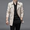 Spring Autumn Men Trench Coats Superior Quality Buttons Male Fashion Outerwear Jackets Windbreaker Plus Size 5XL