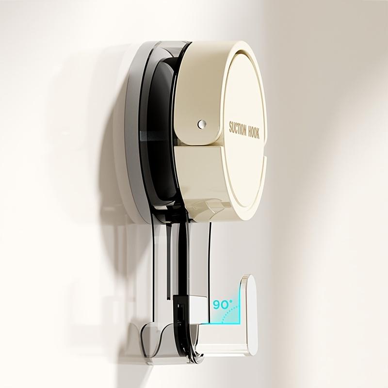 No-Drill Suction Cup Hooks - Powerful Vacuum Self-Adhesive Wall Hooks with 3 Colors (White, Green, Beige) - Durable Plastic Towel Racks for Kitchen