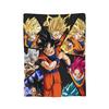 Фланелевое одеяло из аниме DBZ, модный плед с Гоку для кровати, дивана, диванчика 150*125 см, кусок ковра,