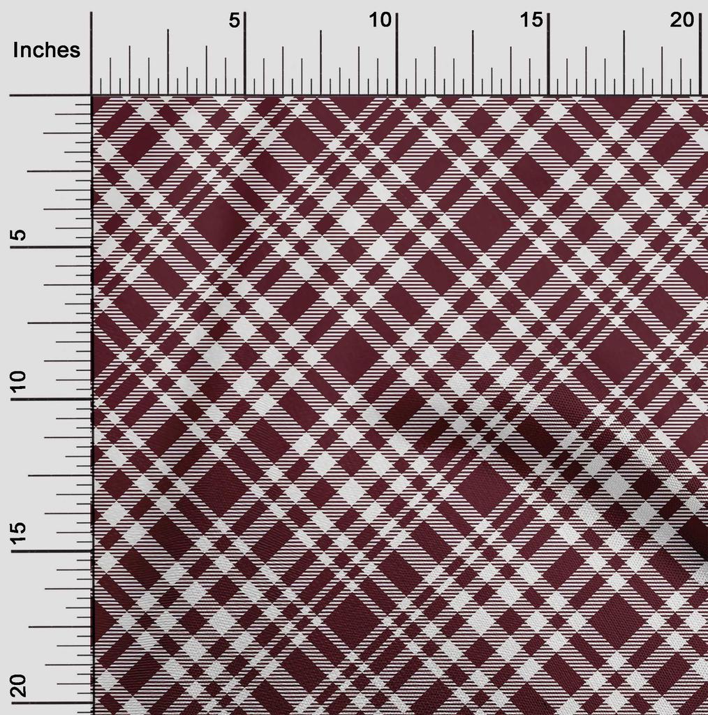 oneOone Хлопок Flex шоколадно-коричневая ткань клетчатый материал для платья ткань с принтом по ярдам 40 дюймов