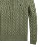 Polo Ralph Lauren Осень/Зима 25 Свитер-поло с косами из хлопка с четвертью молнии Стандартный крой Мужской свитер 710919213-024