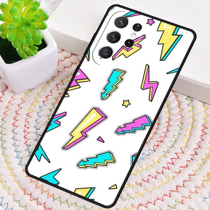 Чехол-накладка из силикона со звездами и молниями, милый, для Samsung Galaxy note 10 pro S26 S25 S24 S23 S22 S21 Plus Ultra