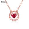 Lindon женское ожерелье кулон медный сплав циркон для женщин свадебная вечеринка модный подарок