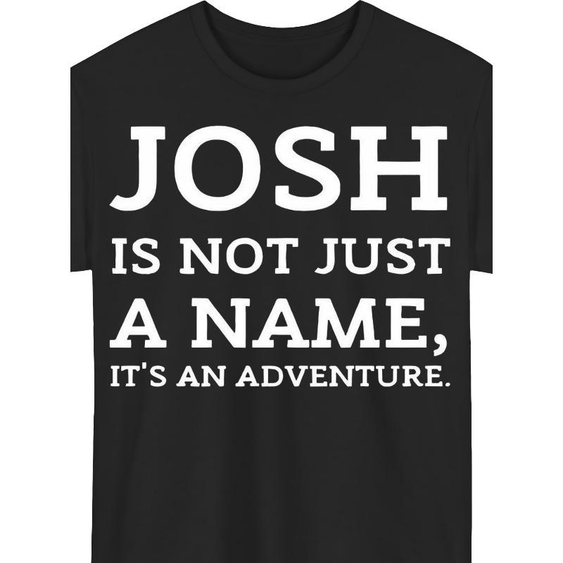 Европейские размеры Мужская футболка Josh - Это не просто имя, Принт 'Приключение' - Легкая, С круглым вырезом, С коротким рукавом, Повседневная для улицы и на каждый день
