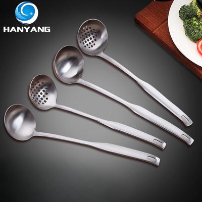 HANYANG нержавеющая сталь бытовая утолщенная анти-ошпаренная горячая кастрюля половник для супа кухонная утварь голая ручка ложка для протечек кухонные принадлежности