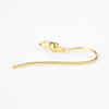Gold-Plated S925 Sterling Silver U-Shaped Earrings with Bead Ear Hooks