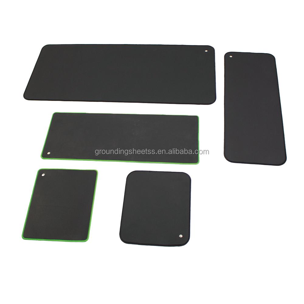CONDUCTIVE Eco-Friendly Anti-Fatigue Non-Slip Earthing Mouse Pad-Grounding Desk Mat PU Leather Surface 2mm Thick Rubber Backing