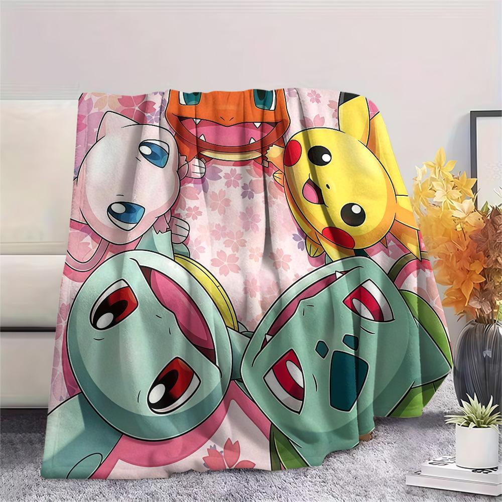 Pokémon2 Flannel Blanket, High quality Comfortable for All Seasons, Home Decor, Warmth and Comfort