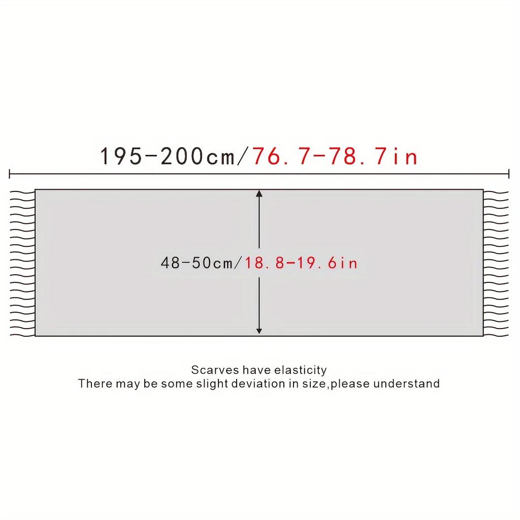 Vintage Green Plaid Tassel Scarf Women Imitation Cashmere Thickened Warmth Autumn Winter Shawl Wrap Scarves