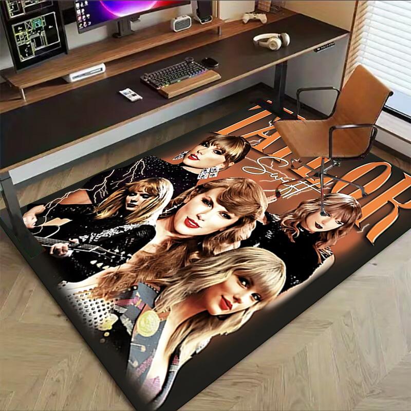 Taylor Swift Evolution Carpet For Playroom Bedroom Living Room Sofa Home Decorkids Game Area Rug Nonslip Floor Mat