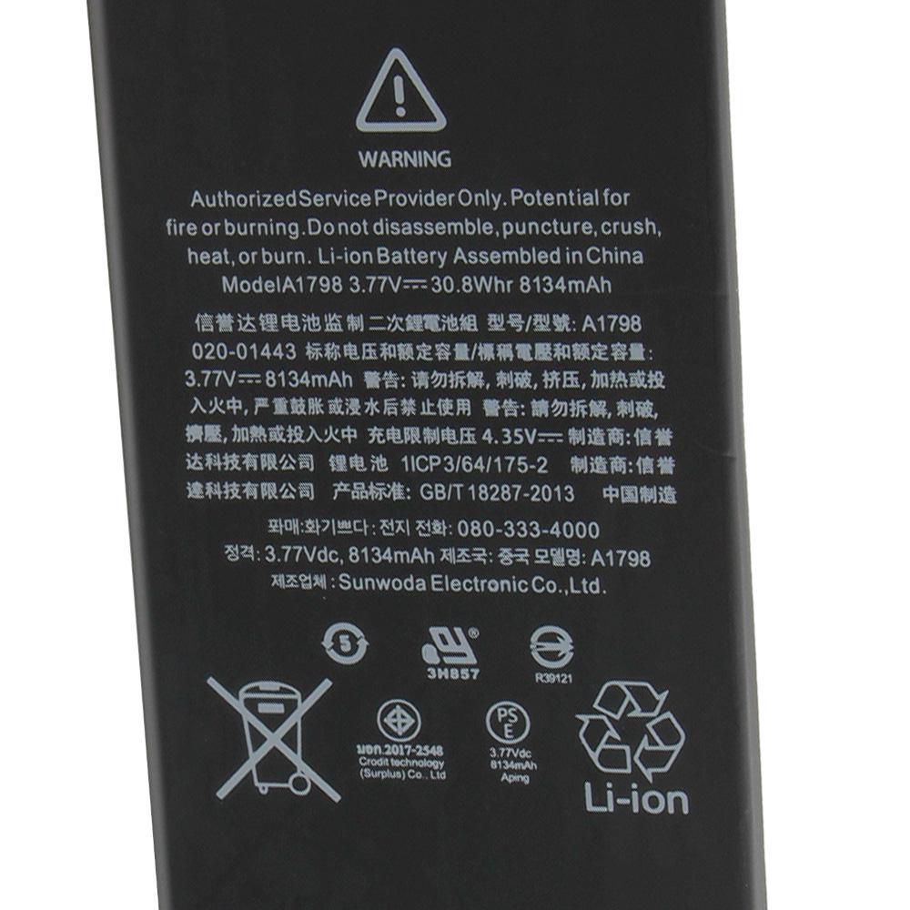 Перезаряжаемая литиевая батарея для iPad Pro 10,5 дюйма A1709 A1701 A1852 A1793 Аккумулятор для планшета 8134 мАч