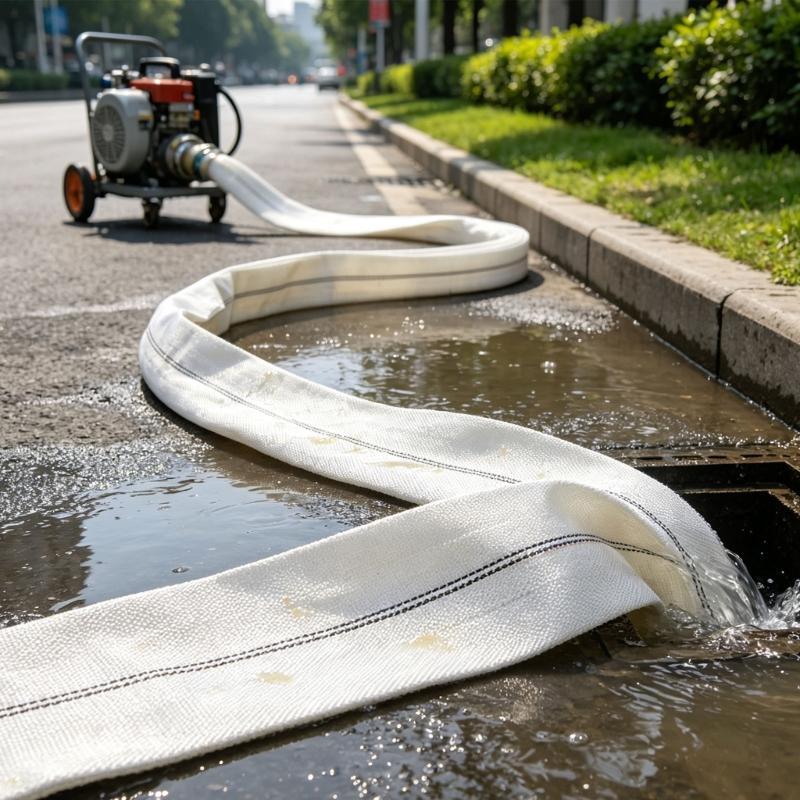 Наружный шланг для воды 32 мм 1,25 дюйма, плоский ирригационный шланг, 10 м, гибкий переносной шланг для полива сада и временного дренажа