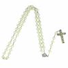 Glow In The Dark Rosary Beads Necklace Cross Pendant Necklace - Luminescent Catholic Rosary Religious Jesus Chains For Women Men