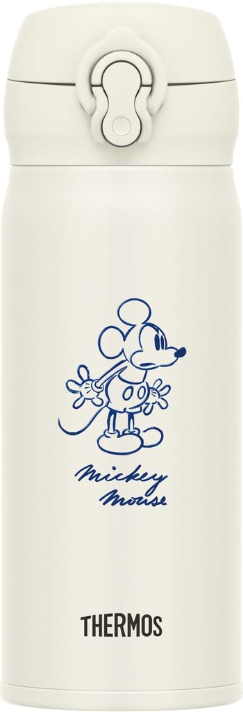Thermos Water Bottle Vacuum Insulated Mobile Mug 400ml Disney Mickey Ivory White IVWH JNL-405DS