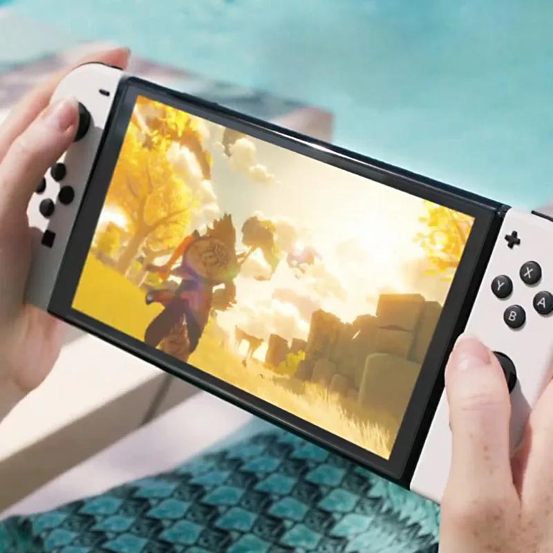 Защитная пленка для экрана Nintendo Switch OLED 9H закаленное стекло HD жесткое антицарапающееся прозрачное защитное стекло защитная пленка