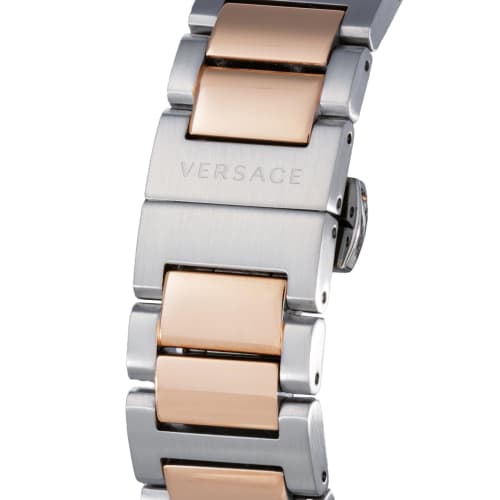 Versace Grecadome Casual Watch VE2T00724 Men's Pink Gold