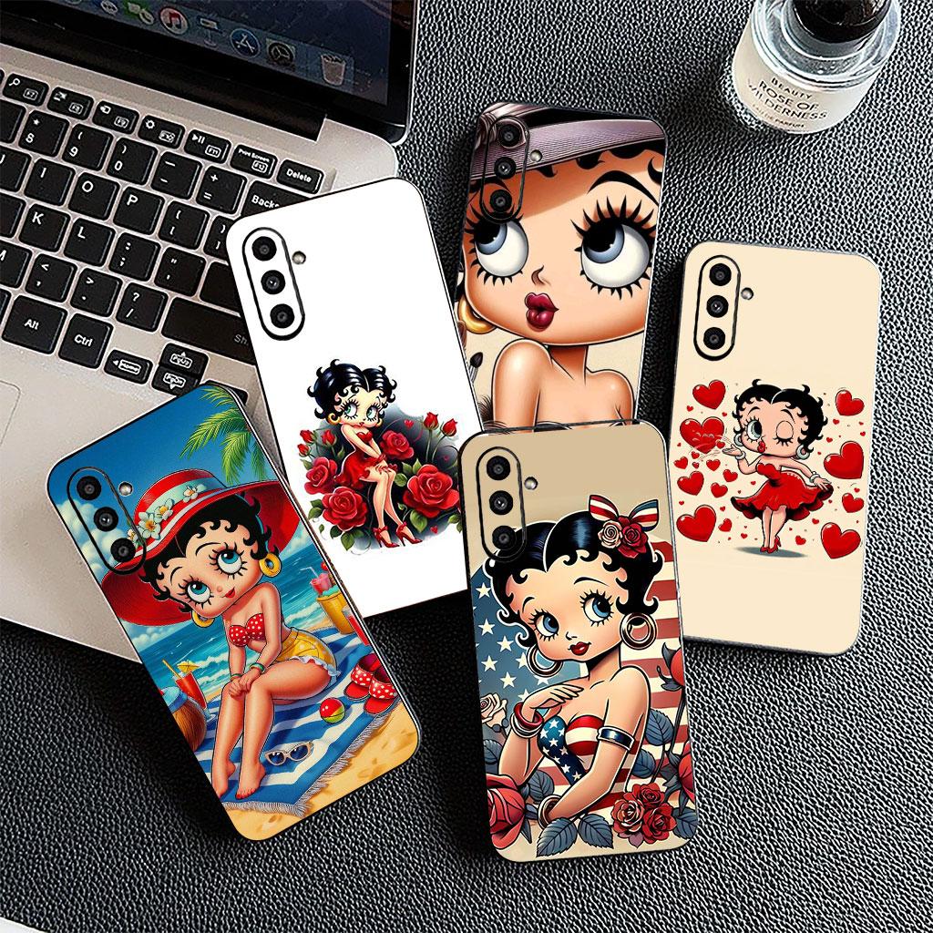 Silicone Cover for Xiaomi Redmi 15 9A 9C NFC 7A 9T Note 9 8 7 8T 15c A5 4G 5G Phone Case Comics B-Bettys Anime B-Boops