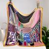 New 70cm Small Square Scarf Colorful Printed Scarf Hijab Female Headband Kerchief Luxury Neck Tie Shawl Wrap
