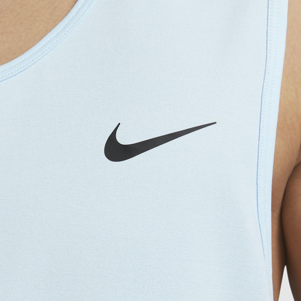 Nike Dri-Fit High Neck Solid Color Pullover Vest Men Tops Glacier-Blue DV9842-474