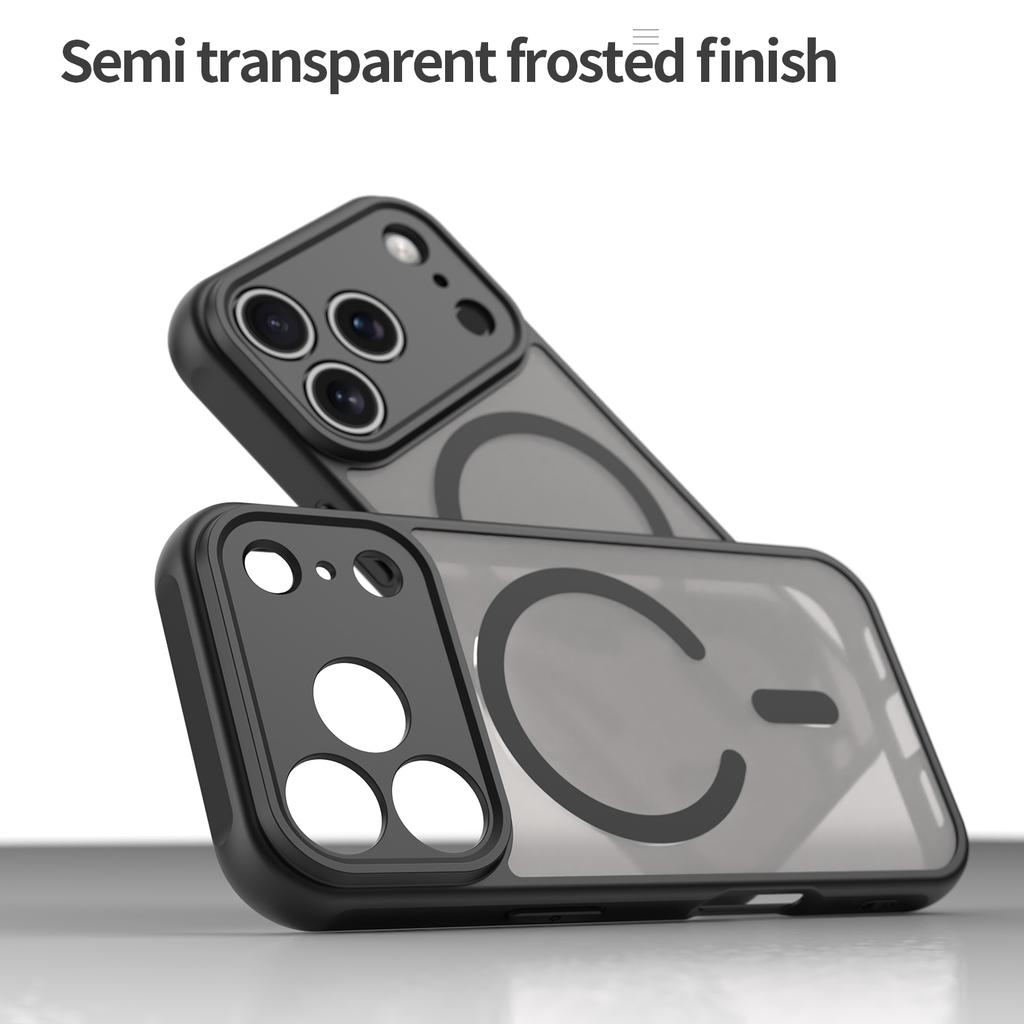 For iPhone 17 Pro Case Compatible with MagSafe Anti Drop PC + TPU Phone Cover