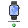Чехол совместимый Huawei Watch Fit 3 - Жесткая защита прозрачный кейс защитное стекло закаленное Phonillico®