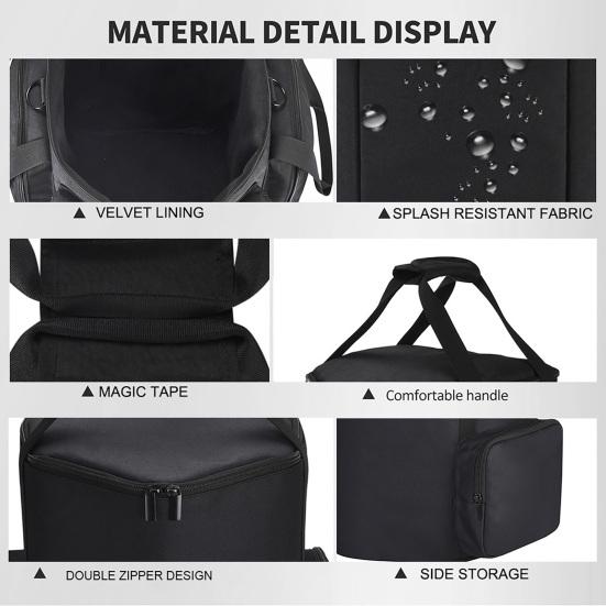 Сумка для хранения динамиков, чехол для переноски, застежка-молния, большая вместимость, ударопрочный, устойчивый к ударам, органайзер для аксессуаров динамиков для S1 Pro