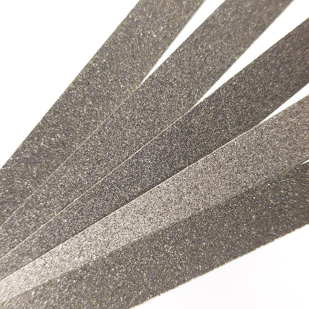 10 шт. Стоматологические алмазные полировальные палочки-полоски Алмазная шлифовальная поверхность с односторонней/двусторонней полировкой Материал для отбеливания зубов