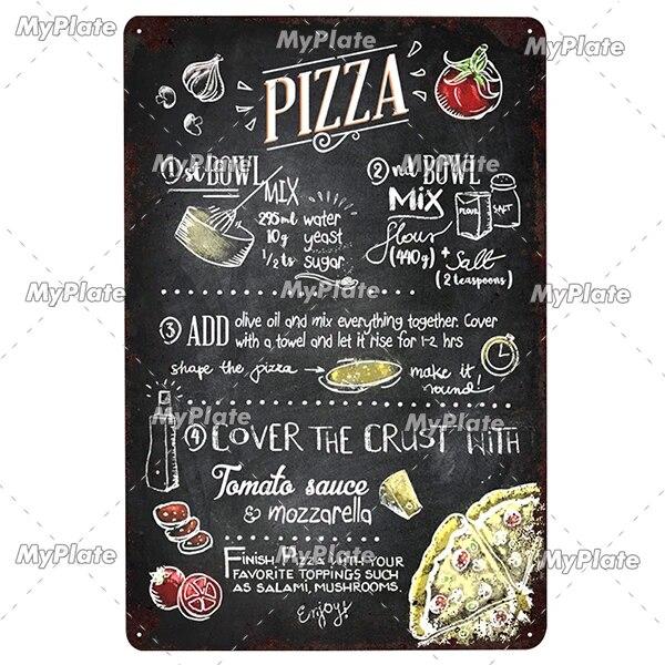 Foods Fruit Vintage Metal Sign Tin Sign Vintage Cafe Decoration Plaque Home Wall Decor Bar Sign Home Decor Poster Drop Shipping