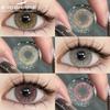 1 пара цветных контактных линз для глаз, голубые линзы для серых зрачков, коричневые линзы, зеленые контактные линзы, косметический макияж на год