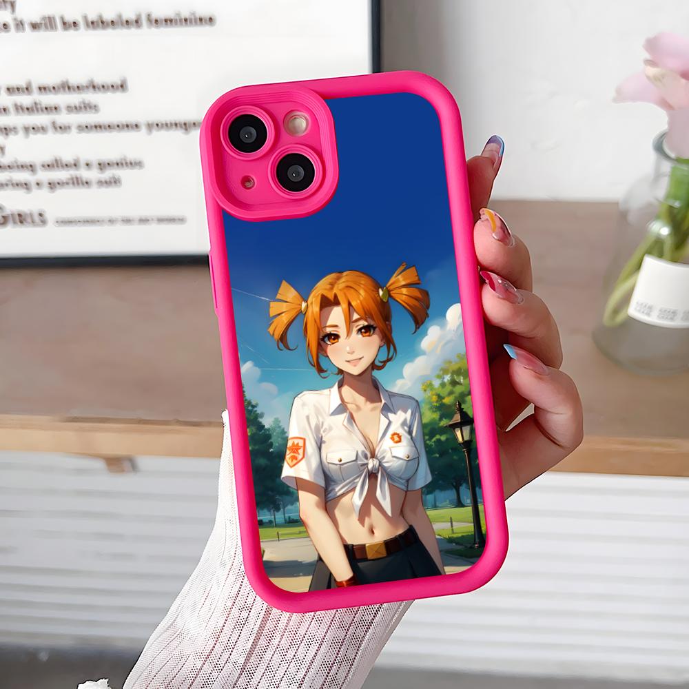 Вечное Лето Алиса Утолщенный ТПУ Чехол для Мобильного Телефона для iPhone 17 16 15 14 13 12 11 Air Pro Max Plus Цветной Чехол