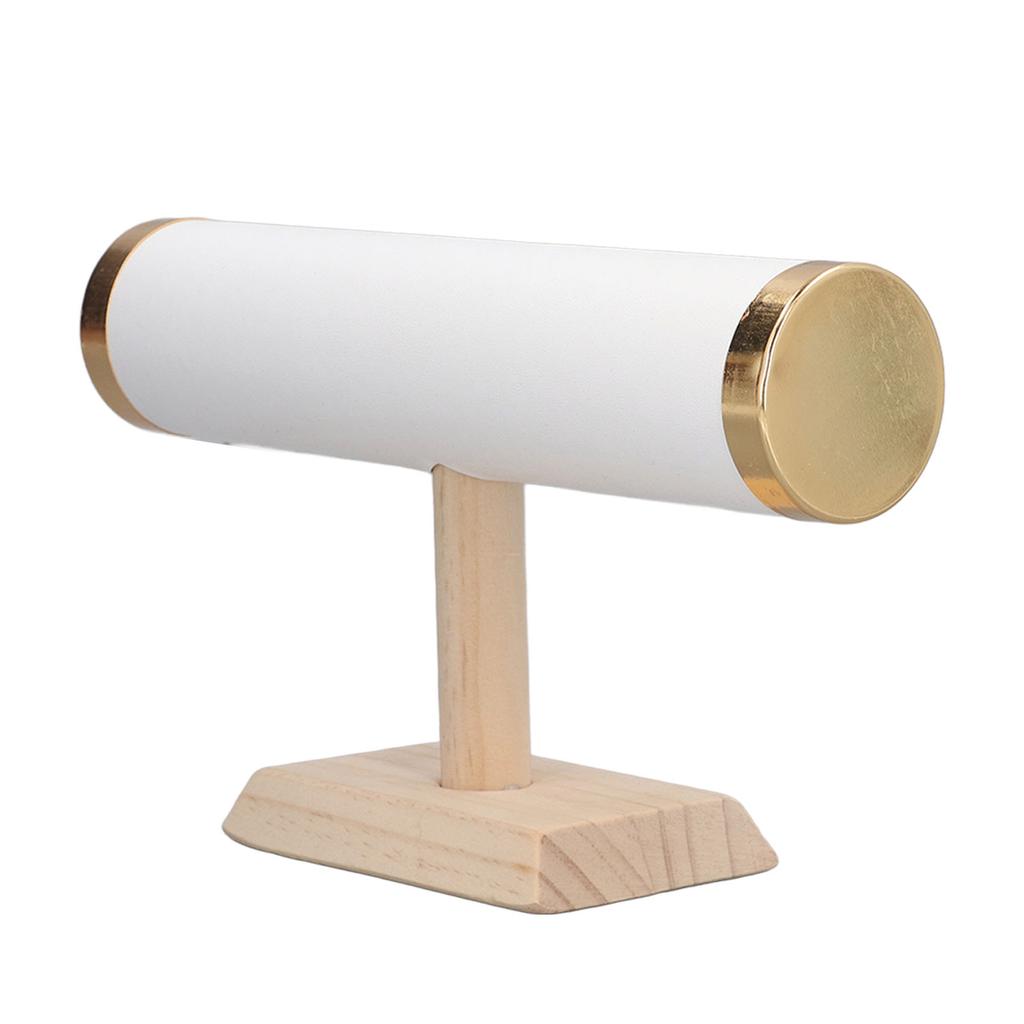 T Bar Bracelet Holder Display Organizer Golden Rimming for Watch Necklace Hair Scrunchy Hoop Headband