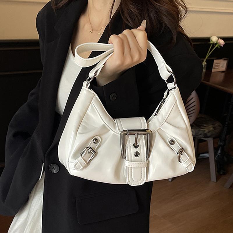 Yogodlns Винтажная сумка через плечо из искусственной кожи для женщин, тренд Y2K, стиль spicy girl, сумка подмышку в стиле Майяр, высококачественные женские сумки