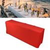Чехол для стола из эластичного спандекса, хорошая эластичность, можно стирать, многоразовая, красная, эластичная, с 4 карманами
