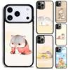 Чехол для телефона с хомяками для iPhone 17 16 15 Pro Max Air 14 13 12 11 Plus Ударопрочный чехол