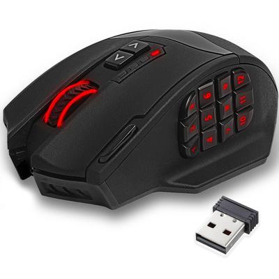 [КРАСНЫЙ САМУРАЙ] RGB MMO Мышь 16000 DPI Беспроводная/Проводная – Мышь
