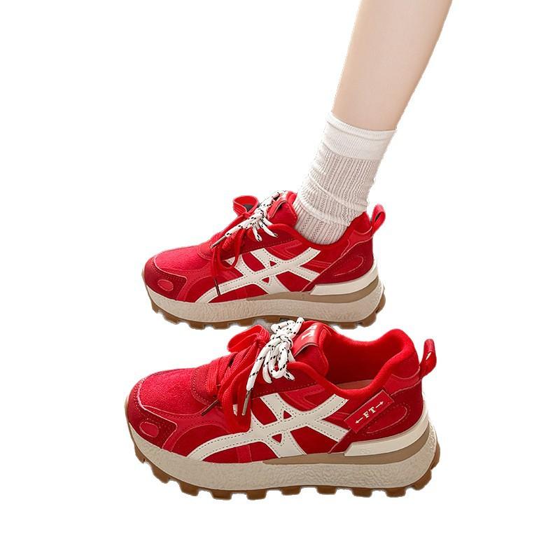 Платформа обувь Форрест Гамп осень и зима 2025 новый универсальный модный взрыв легкий кожаный повседневный спортивный обувь дети